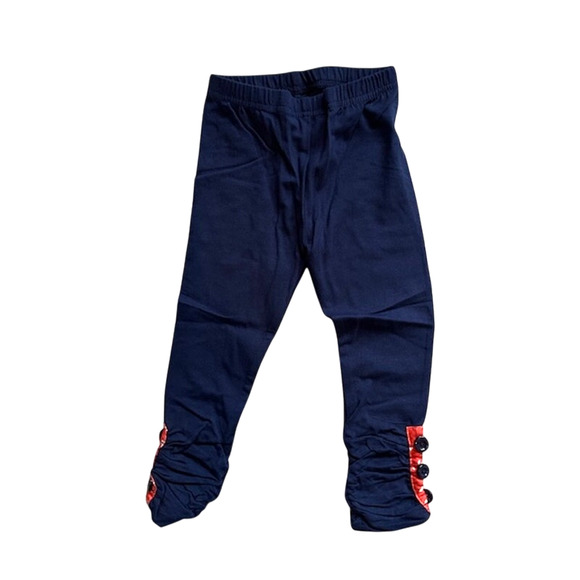 Boutique Toddler Girls 3T (M) Okie & Lou Red Blue Crazy Chickens Outfit - Picture 8 of 10